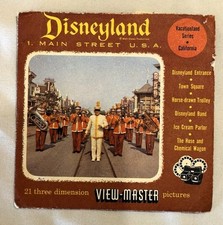 Vintage Sawyers View-Master Disneyland Main Street USA 3 Reels Packet