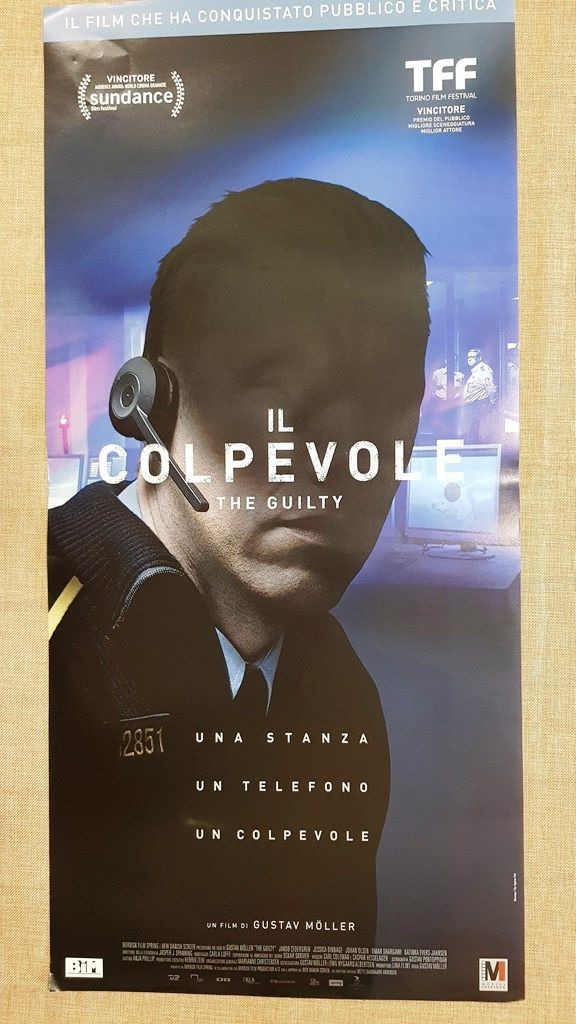 Locandina originale film Il Colpevole (2018) - Regia di Gustav Möller