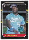 BO JACKSON 1987 Donruss Baseball RATED ROOKIE card #35 Kansas City Royals EX+