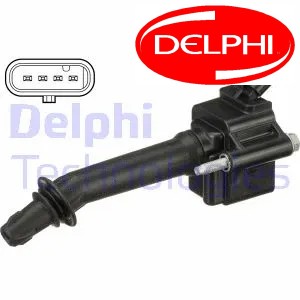 IGNITION COIL UNIT GN10796-12B1 DELPHI I - Picture 1 of 3