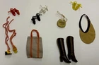 Barbie 2458 1978 add-ons Ankle Strap Shoes Bags Incomplete Set