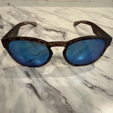 Zol Boomerang Polarized Sunglasses Tortoise Round