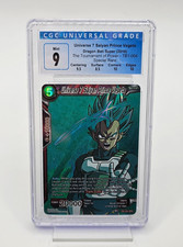 Universe 7 Saiyan Prince Vegeta SPR Signature  TB1-004 Dragon Ball CCG CGC 9