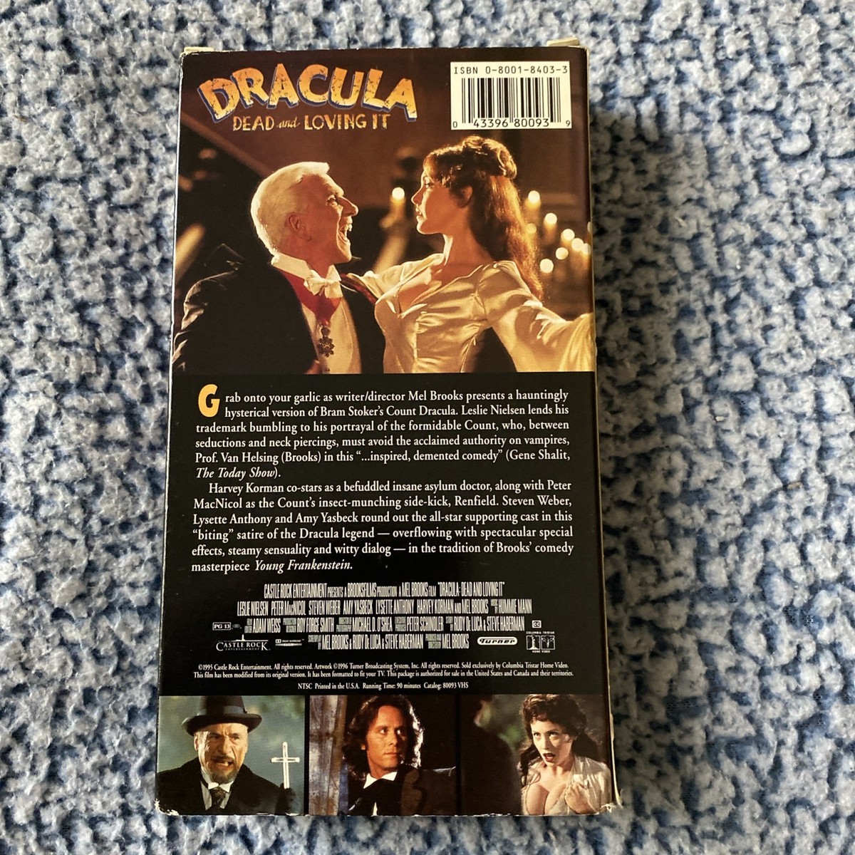 Dracula Dead and Loving It VHS 1996 Leslie Nielsen Mel Brooks