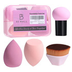 New ListingFoundation Brush with 3 Makeup Sponges Foundation Application Set Concealer Blus