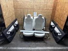 2017-2020 TESLA MODEL 3 FRONT & REAR  SET OF SEATS  ASSY WHITE +DOOR PANELS OEM
