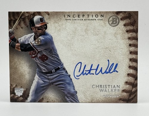 Christian Walker 2015 Bowman Inception Rookie Auto RC Autograph #RA-CW