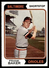 1974 Topps Frank Baker Baltimore Orioles #411
