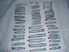 Vintage 50 GOODY TIP-TOP Aluminum Hair Curlers Perm Rods Mixed Sizes USA