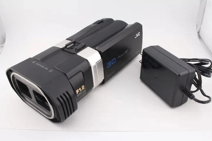 Used JVC Everio GS-TD1 Black Full HD 3D Camcorder Main unit only [tested, good] - Image 2 of 4