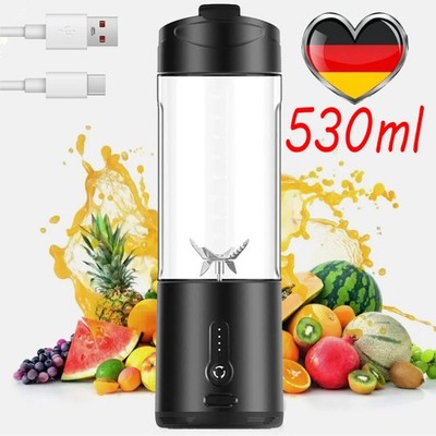 530ML Elektrischer Smoothie Maker Standmixer Mixer Blender Shaker m. Akku USB