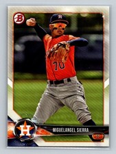 2018 Bowman Prospects #BP53 Miguelangel Sierra Houston Astros Baseball Card