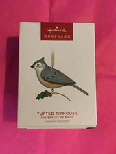 Hallmark Keepsake Ornament 2022 Tufted Titmouse beauty of birds 18th #18 new