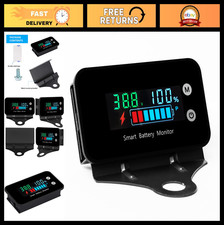 Waterproof Battery Monitor 7-100V Digital Display Tester with Buzzer Alarm Tem
