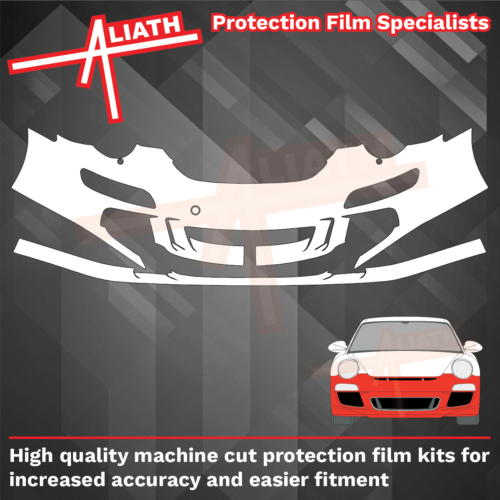 Fits Porsche 911 997 GT3, Front Bumper Stone Chip Guard Paint Protection film - Afbeelding 1 van 3