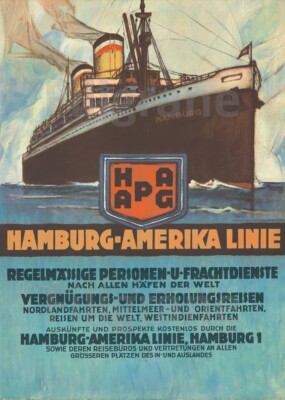 PAQUEBOT DEUTSCHER Rtfg-POSTER HQ 40x60cm d'une AFFICHE VINTAGE