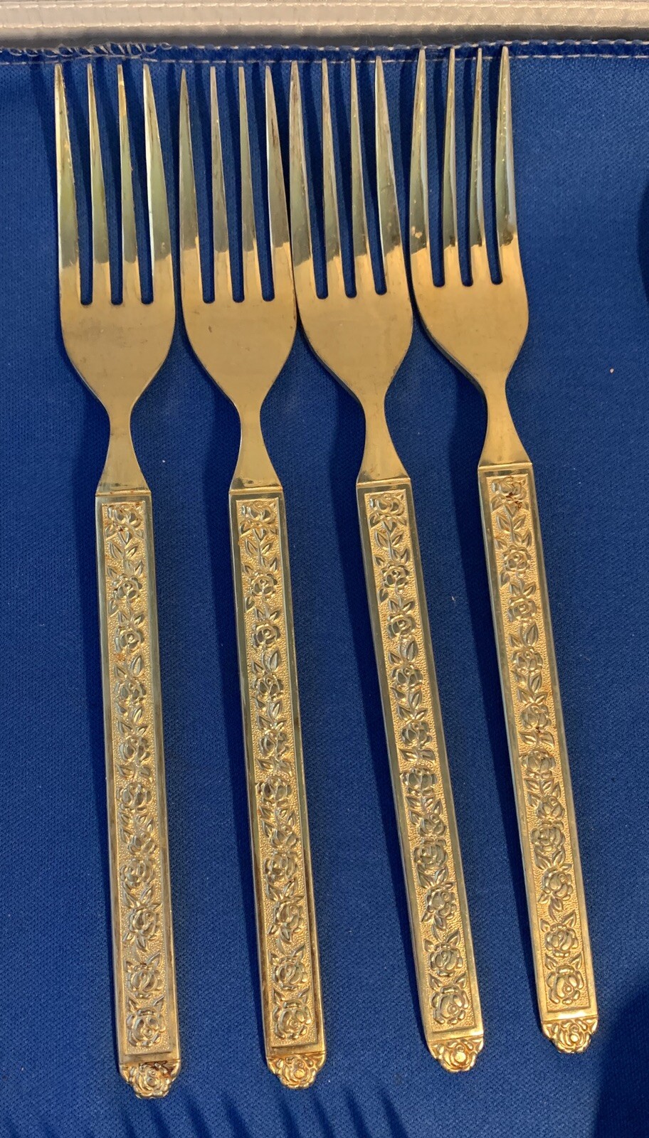 vintage National stainless Japan gold tone flatware set of 20 eBay