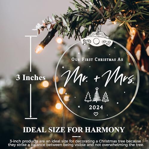 Regalos de boda - Regalos de señor y señora - Regalos de boda para parejas 2024 2024 árbol - Imagen 3 de 6