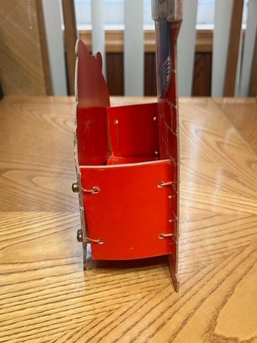 1950'S-60'S VINTAGE CHRISTMAS CARD BOX DISPLAY SANTA AND CHIMNEY CHRISTMAS DECOR - Picture 12 of 16