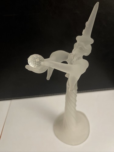 Rare Fantasy Series MILON TOWNSEND Art Glass 7" Sculpture WIZARD w/ CRYSTAL - Picture 13 of 13