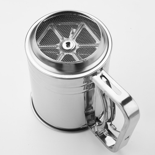 Mesh Flour Sifter Baking Icing Sieve Strainer Cup Sugar Shaker Stainless Steel - Picture 12 of 16