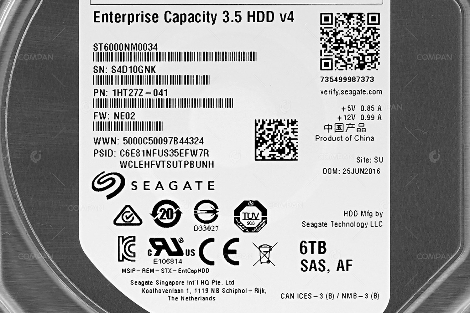 ST6000NM0034 SEAGATE HDD 6TB / 7.2K / 12G SAS / 128MB / 3.5" LFF | eBay