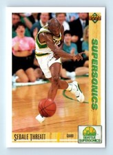 1991-92 Upper Deck Sedale Threatt Seattle SuperSonics #110