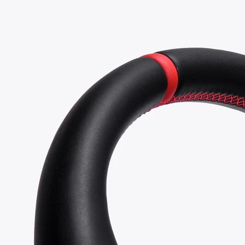 Vollleder flach Sport Lenkrad Fit Chevrolet Corvette C7 ZR1 2014-2019 Rote Nähte - Bild 17 von 17