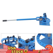 New Manual Pipe Bender Benchtop Bending Machine 1-1/2in Tube Bender Set 7-Dies
