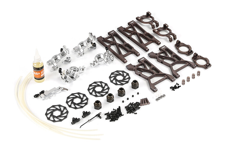 4 Wheel Hydraulic Brake Set +A arm+Hub Carrer for 1/5 Rovan F5 RF5