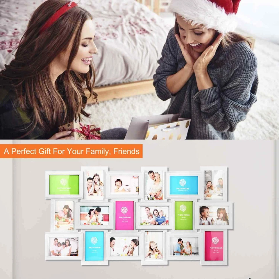 18张开式照片拼贴多相框家庭图片相册墙面装饰 — 第 2/4 张图片