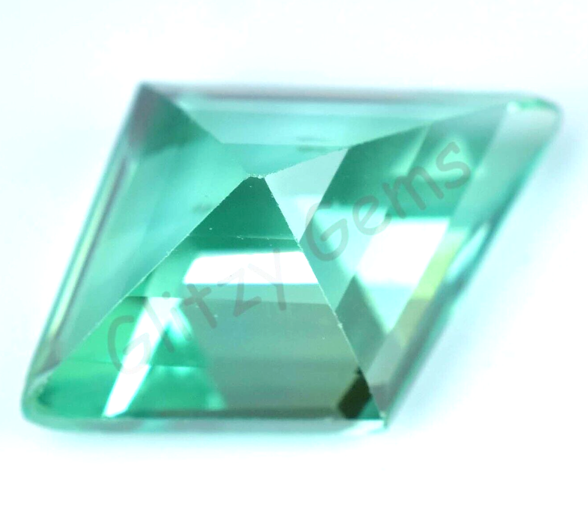 Saphir Vert Naturel Du Montana 5.65 Carats - Taille émeraude - Certifié AGL - Traité Par Chauffage