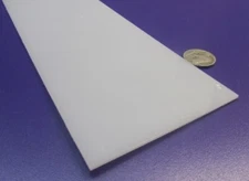 Hdpe White Bar 1/16" (.062") Thick x 3.25" Wide x 12" Long, 12 Pcs, 12 Ft Total