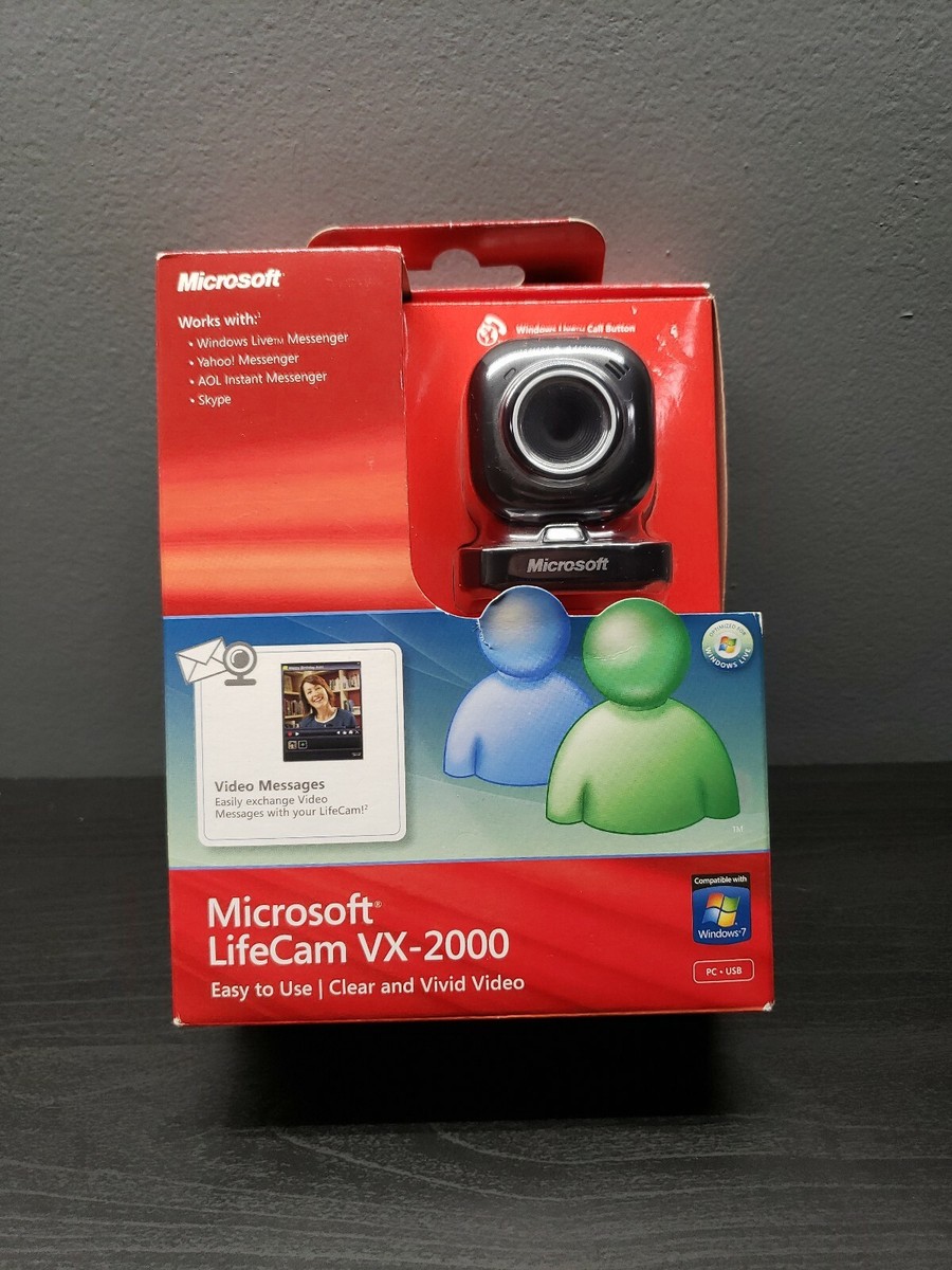 Live Cam Microsoft Microsoft LifeCam VX-2000 Web Cam W/ Built-in