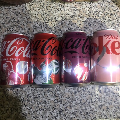 Tickled Pink Limited Edition Diet Coke/Coca Cola Dosen geöffnet / leere Dosen