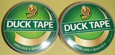 2 Rolls of Duck Brand Duct Tape 1.88 in. W x 10 yd. L Gold SEALED