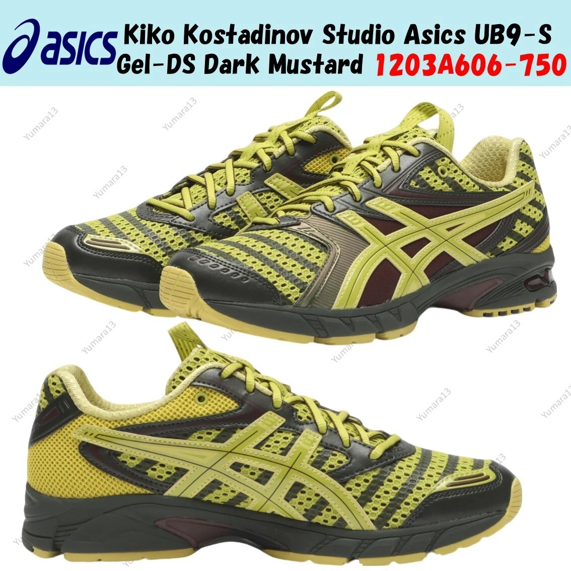 Kiko Kostadinov x ASICS UB9-S Gel DS Trainer 14 Dark Mustard