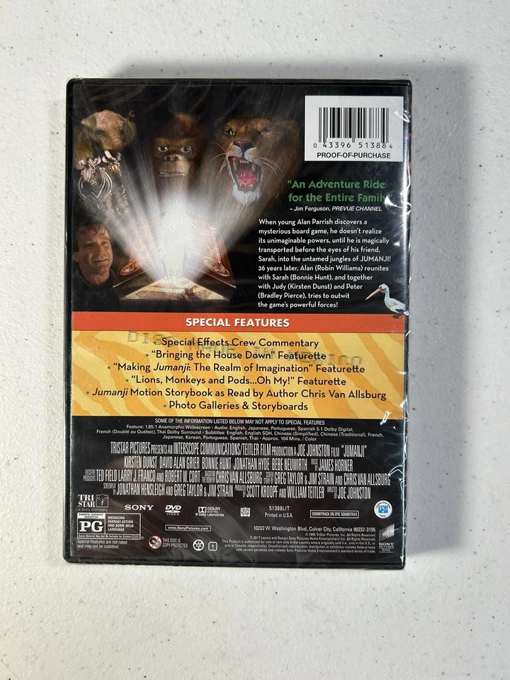 Jumanji Collection - The Game Real Wooden Box Edition, DVD And Original VHS - Image 3 of 4