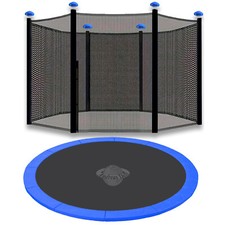 Trampolin Ersatzteile Randabdeckung mit Sicherheitsnetz Netz für 6 / 8 Stangen