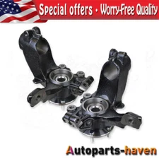 Front Steering Knuckles Wheel Hub Bearing Assembly Pair for 2012-2018 Ford Focus