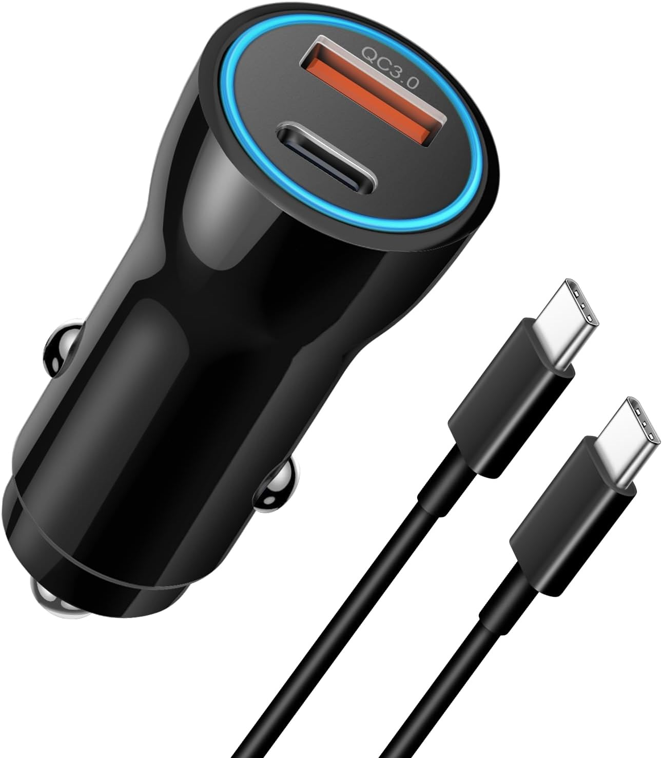 Iphone 16 15 Car Charger, [Apple Mfi Certified] USB C Car Charger 43W Fast Charg-image