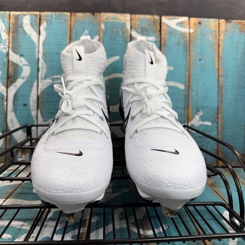 NEW Nike Huarache GXN DJ6517-101 Metal Baseball Cleats White/Black Mens SZ 7 - Picture 4 of 20