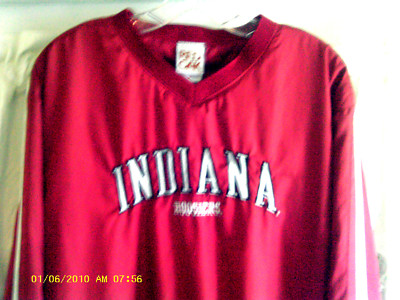 Indiana Hoosiers  NCAA  ''Red Oak'' Pullover Jacket Sz-Medium 