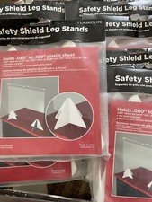 12X Plaskolite FG14749A 2.75 in. Access Safety Shield Leg Stands New Made In USA