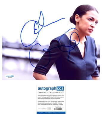Alexandria Ocasio-Cortez AUTOGRAPH Signed AOC Autographed 8x10