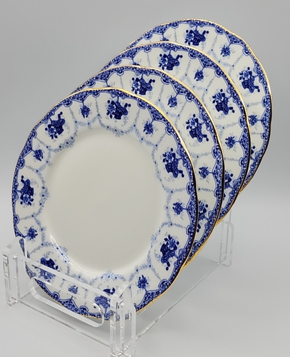 Duchess Genevieve 4 Dessert Plates (Salad) 4 Footed Cups with Saucers - Picture 6 of 21