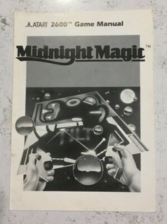 Atari 2600 Midnight Magic solo manuale