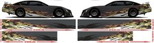 Race Car Side Wrap Laminated Print Modified Super Stock Street -36 Camo Break