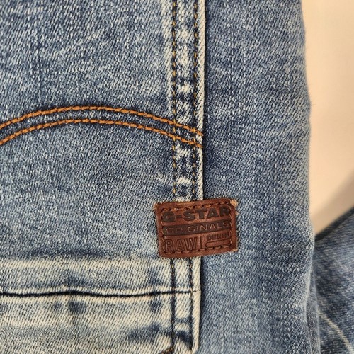 Pantalones de mezclilla G-Star Raw para hombre D-Staq 3D calce ajustado multibolsillo 32x32 - Imagen 10 de 11