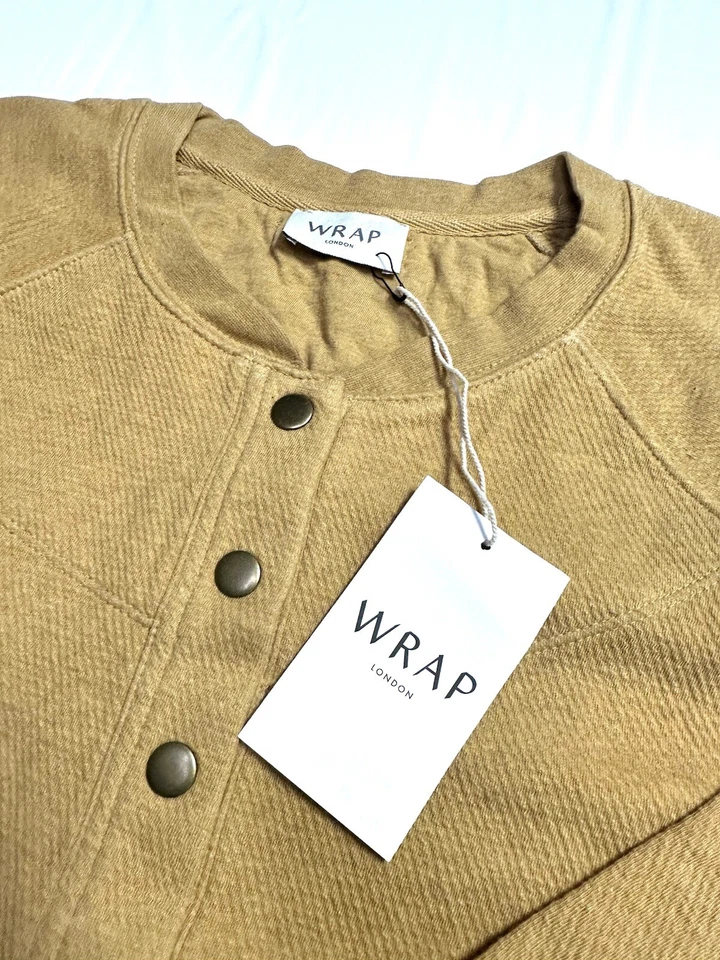 Nueva sudadera envolvente London para mujer media tapeta algodón mezcla - Toscan Sun US16 Foto 3 de 4